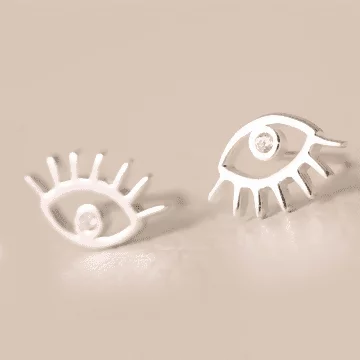925銀針&times;大眼睛&times;耳針