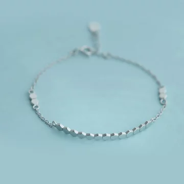 925銀飾×六邊幾何×腳鍊