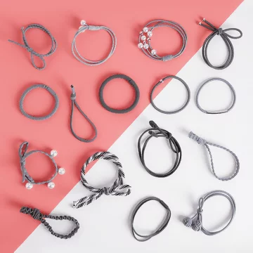 簡約森女系×十六套件髮束×灰