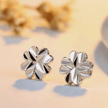 925銀針&times;四葉草車花&times;耳針