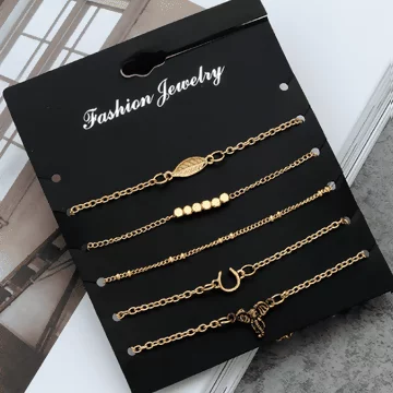 樹葉大象圖騰×五套件手鍊組