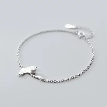 925銀飾×銀杏葉珍珠×手鍊