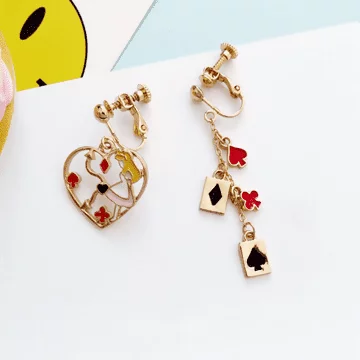 愛麗絲與撲克牌×不對稱螺旋耳夾