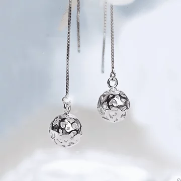 925銀針×魔幻心球×流蘇耳針