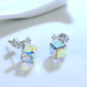 925銀針&times;蝴蝶結魔方&times;耳針