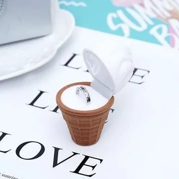 冰淇淋×適用戒指/小耳釘×絨布盒