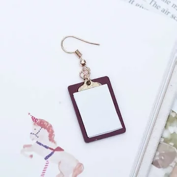 可以寫字的筆記本×單邊吊墜耳勾