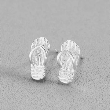 925銀針×人字夾腳拖鞋×耳針