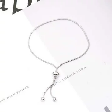 925銀飾×蛇骨抽拉繩垂線×手鍊