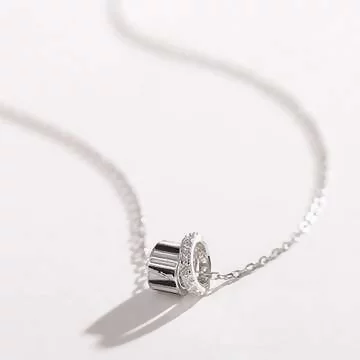 925銀飾&times;兩環一心&times;鎖骨項鍊