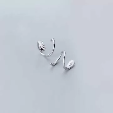 925銀針&times;螺旋線條&times;耳勾