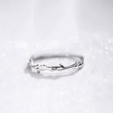 925銀飾&times;荊棘&times;開口戒指