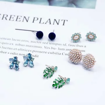 大自然花花草草×五套件耳環組
