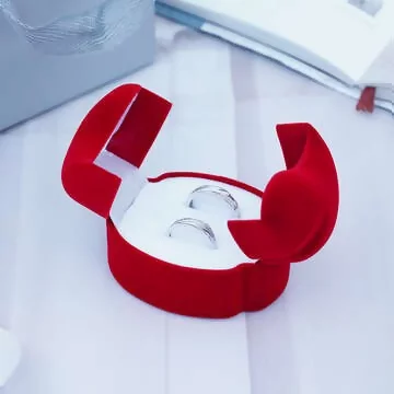 雙心&times;適用對戒&times;絨布盒