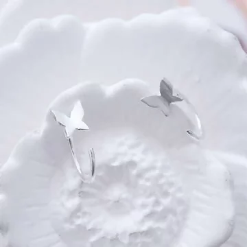 925銀針×清新小蝴蝶×耳勾