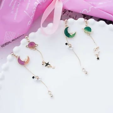 阿姆斯壯登月&times;不對稱吊墜耳環&times;共二色