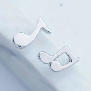 925銀針×小音符×不對稱耳針
