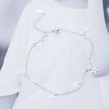 925銀飾&times;清新五角星&times;腳鍊 