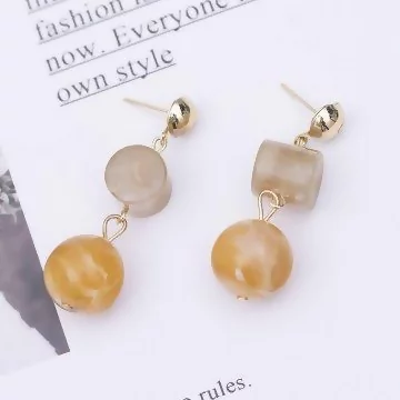 瑪瑙圓柱圓球&times;吊墜耳環