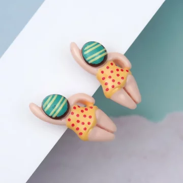 自由式游泳×U型耳夾