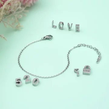 鋼飾×傳情密碼×可選配吊墜×手鍊