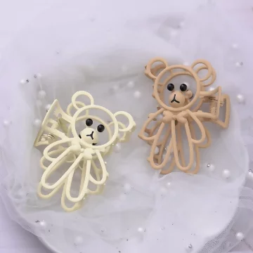 鏤空小熊×鯊魚髮夾×共二色