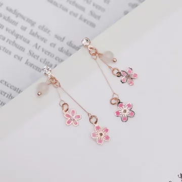 櫻花朵朵&times;吊墜耳環