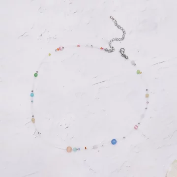 彩色懸浮泡泡球×項鍊