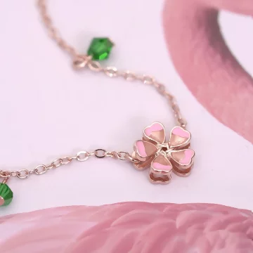 櫻花垂墜小珠珠&times;鎖骨項鍊