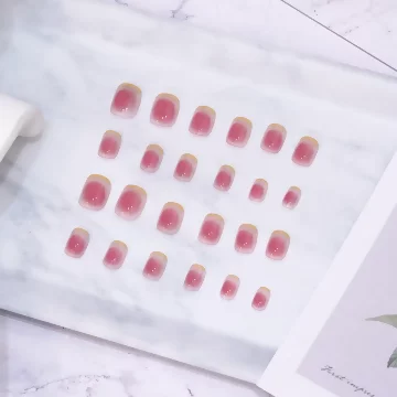 法式撞色腮紅亮面&times;穿戴式手指甲片&times;二十四入