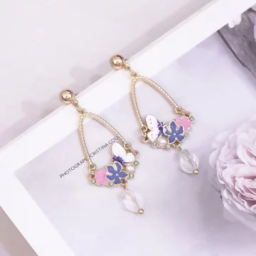 蝴蝶採花×吊墜耳環