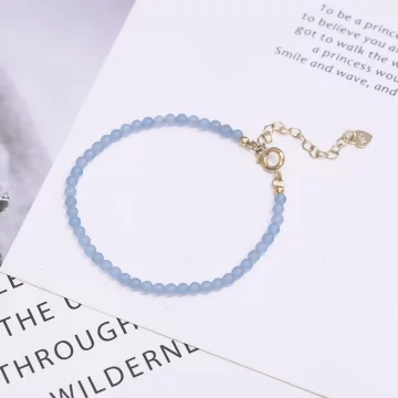 海藍寶&times;水晶手鍊