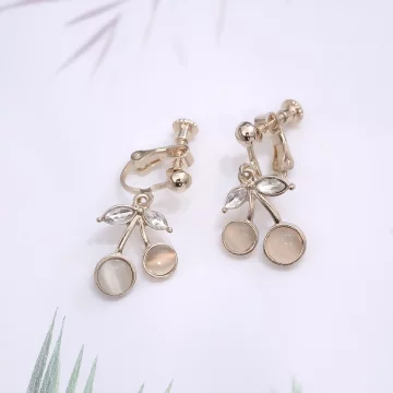 貓眼小櫻桃×螺旋耳夾