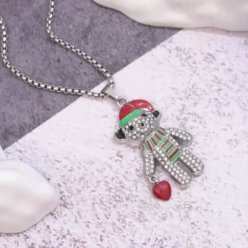 聖誕小熊&times;中性長項鍊