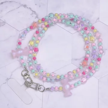 粉紅糖果×手機斜背雙勾掛繩