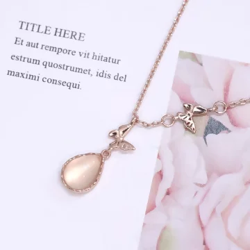 蝴蝶蛋白小水滴&times;鎖骨項鍊&nbsp;