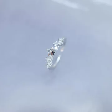 925銀飾&times;群星閃耀&times;開口戒指