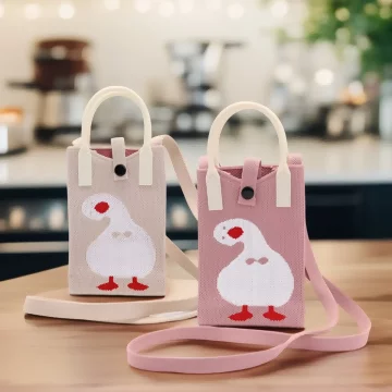 呆頭鵝×針織×斜背包×共二色