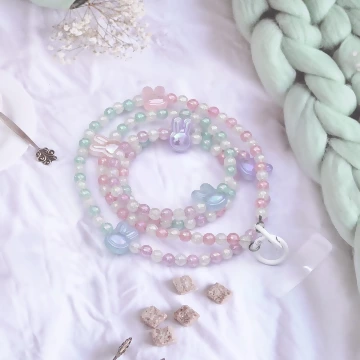 兔子繽紛樂×手機斜背雙勾掛繩