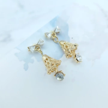 晶鑽響鈴鐺&times;吊墜耳環