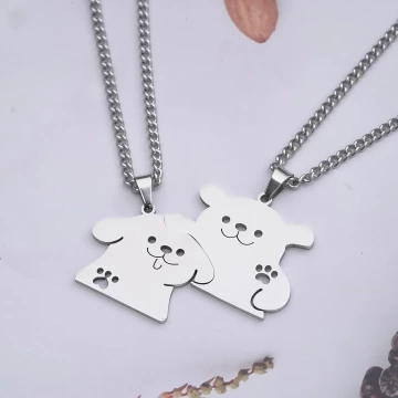316鋼飾&times;汪汪我罩的&times;姐妹閨蜜情侶項鍊組