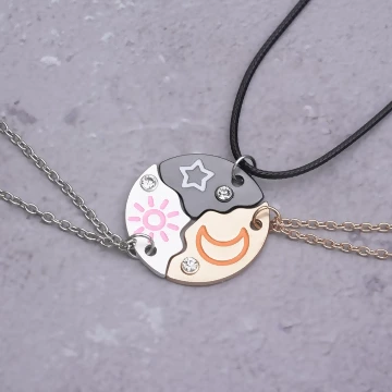 星星太陽月亮×姐妹閨蜜項鍊組