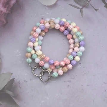 炫彩南瓜串珠&times;手機斜背雙勾掛繩