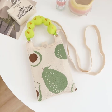 甜甜圈提把針織包&times;斜背包&times;酪梨