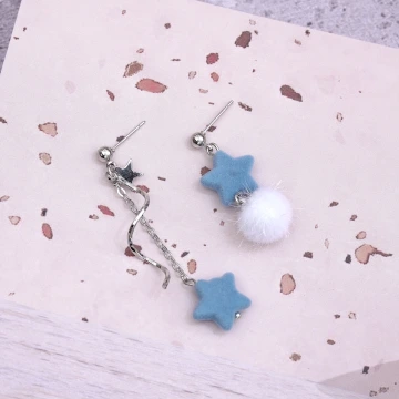 冰天雪地霧霾藍星×吊墜耳環