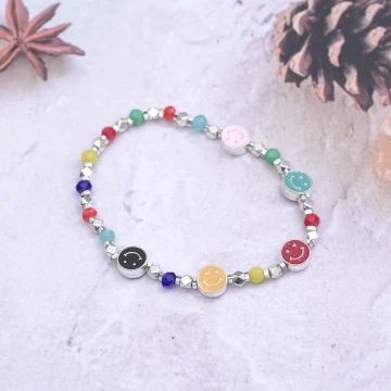 笑臉多巴胺×固定式串珠手鍊