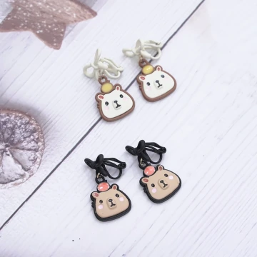 可愛水豚君&times;三角耳夾&times;共二色