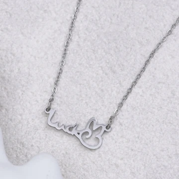 316鋼飾×Luck好運YA×鎖骨項鍊×銀色