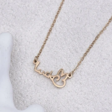 316鋼飾×Luck好運YA×鎖骨項鍊×金色