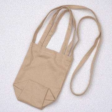 素面帆布水杯袋×手提兩用×斜背袋×黃色
